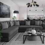 Home Decor With Dark Grey Couch