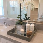 How To Decorate A Long Bathroom Counter