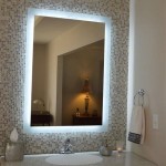 How To Decorate A Plain Bathroom Mirror With Lights