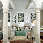 How To Decorate Round Pillar In Living Room