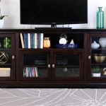 How To Decorate Tv Stand With Glass Doors