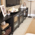 How To Decorate Under A Hanging Tv Table