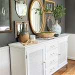 How To Decorate Wall Above Buffet Table
