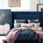 Navy And Pink Bedroom Decor