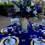 Royal Blue And Gold Wedding Decoration Ideas